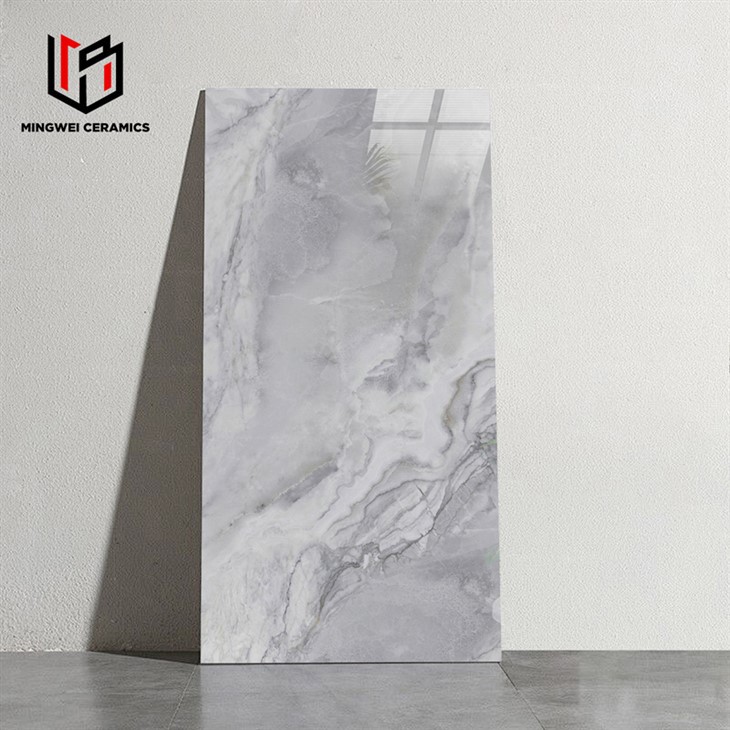 純粋な灰色の光沢のあるセラミックタイル