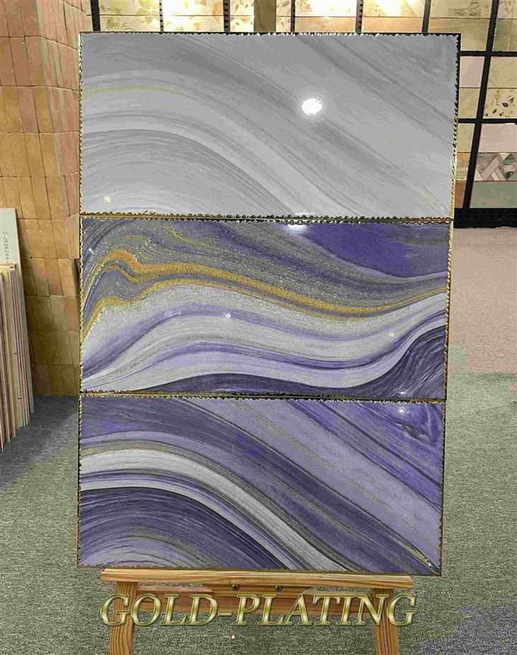 レインボーゴールデン磁器の光沢タイル