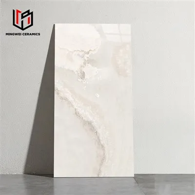 Espresso Polished Glazed Marble-Look Tiles